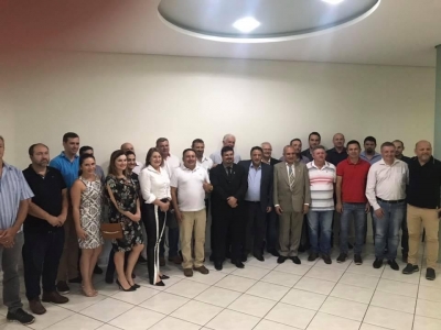 Secretários de Entre Rios do Oeste participam de reunião com deputado estadual Hussein Bakri