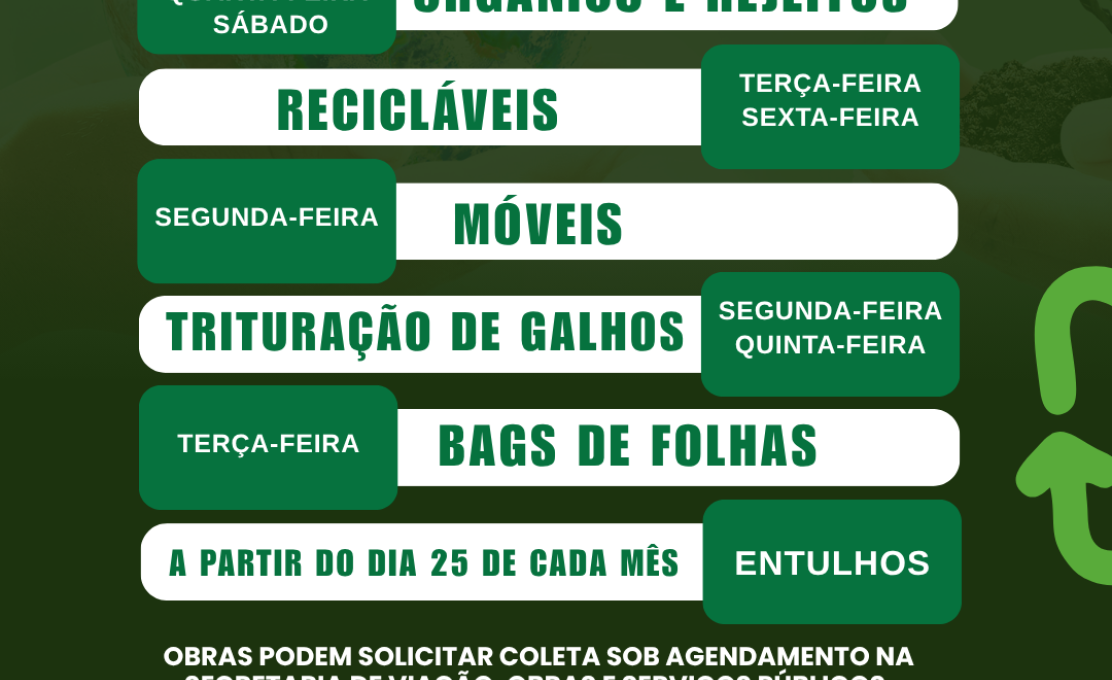 Calendário de Coleta de Resíduos Sólidos