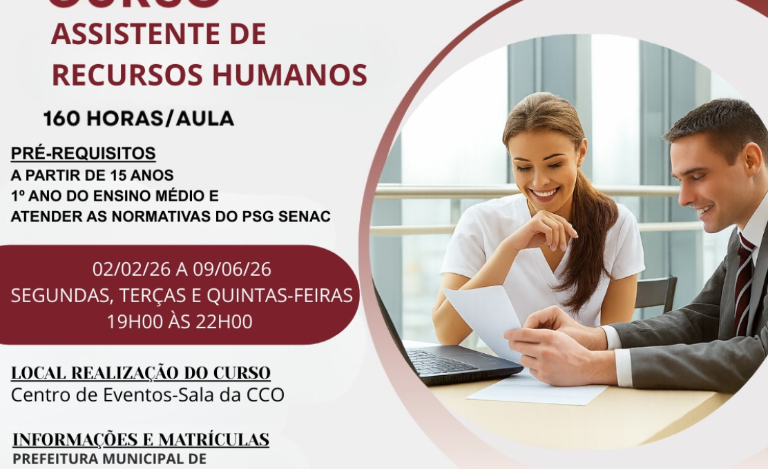 Curso Gratuito: Assistente de Recursos Humanos