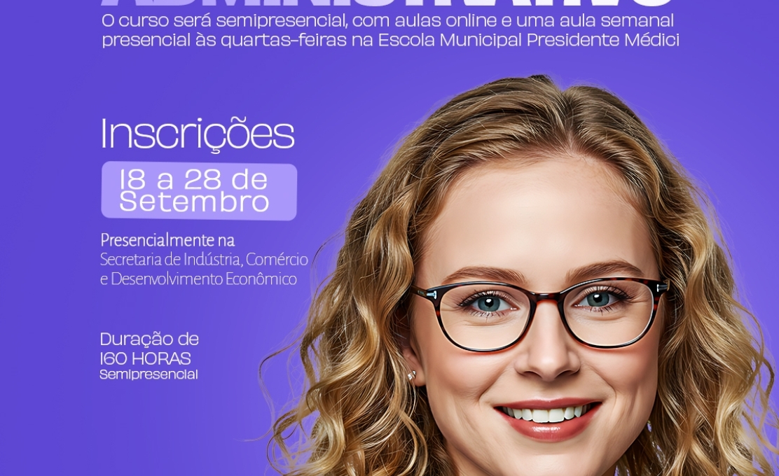 PREFEITURA DE ENTRE RIOS DO OESTE OFERECE CURSO GRATUITO DE ASSISTENTE ADMINISTR...