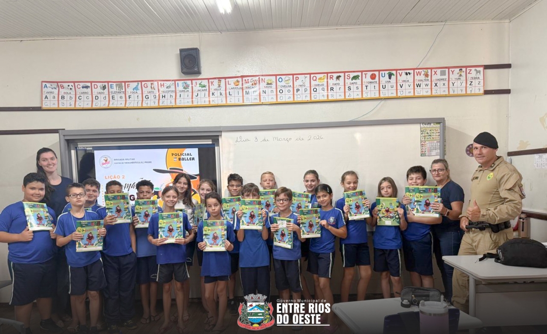 APÓS ANOS, PROJETO PROERD RETORNA AO MUNICÍPIO DE ENTRE RIOS DO OESTE