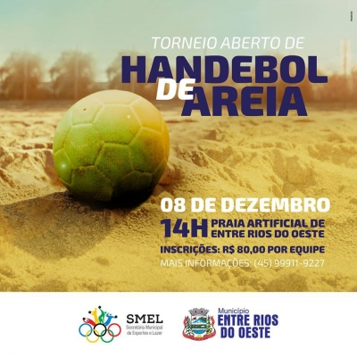 Torneio de Handebol será realizado neste Sábado