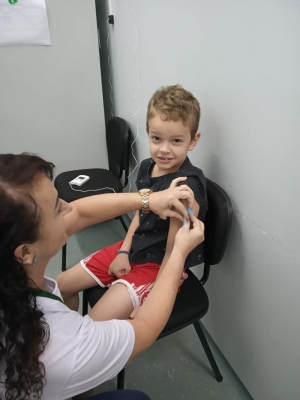 Vacinação contra a gripe chega a 60% dos grupos prioritários em Entre Rios do Oeste