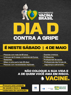 Dia ?D? de vacinação acontece nesse sábado (04) em Entre Rios do Oeste