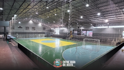 AVANÇOS NA REFORMA DO GINÁSIO LAUDIR LUIS ANDERLE