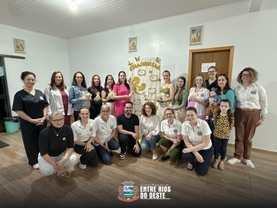 ENTRE RIOS DO OESTE CELEBRA O AGOSTO DOURADO COM ENCONTRO ESPECIAL PARA GESTANTES!